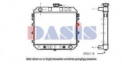 AKS DASIS 150940n -  Радиатор, охлаждение двигателя